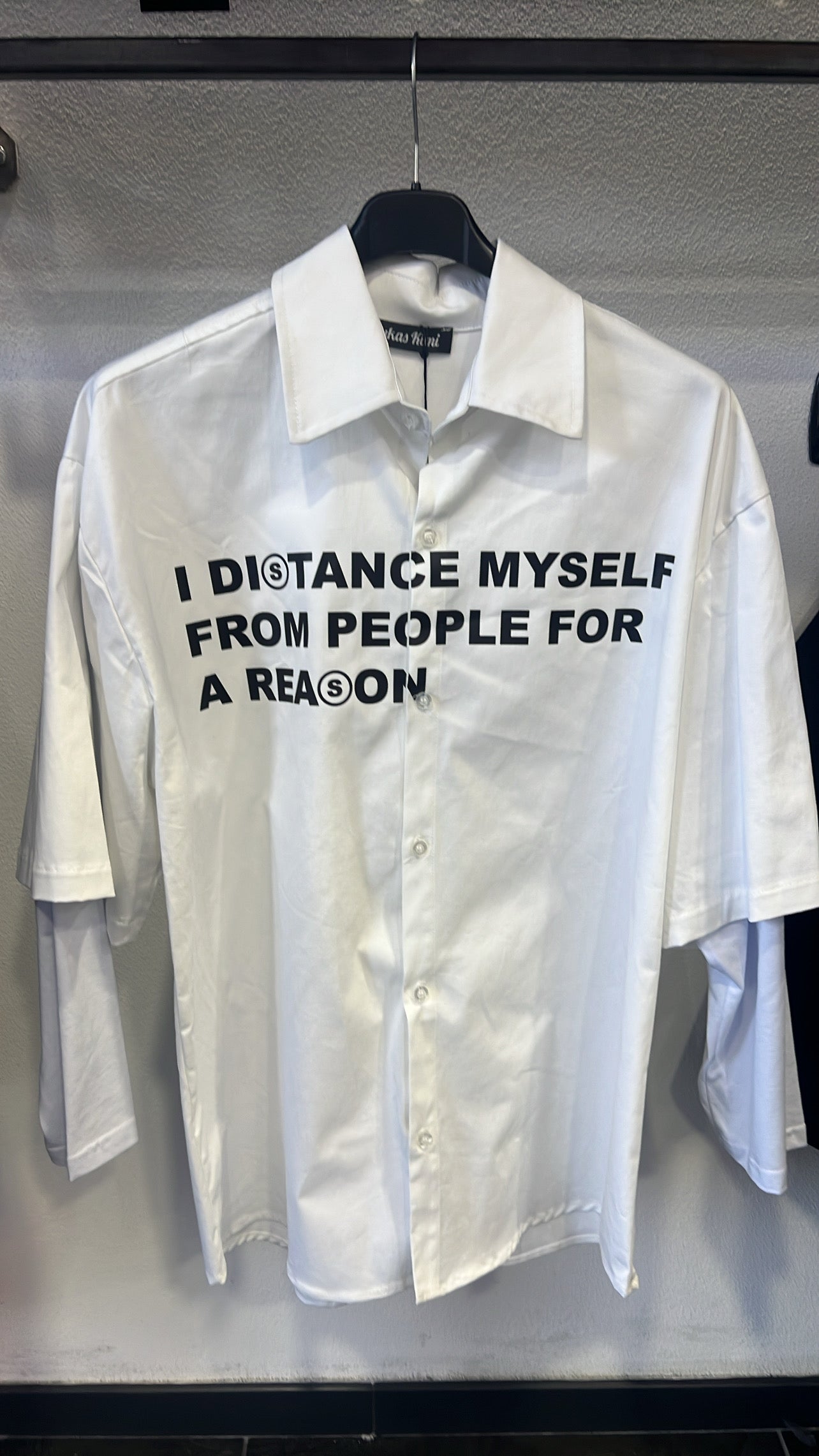 CAMICIA STAMPATA BIANCA