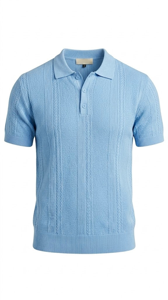 POLO BOTTONI LINKS CIELO