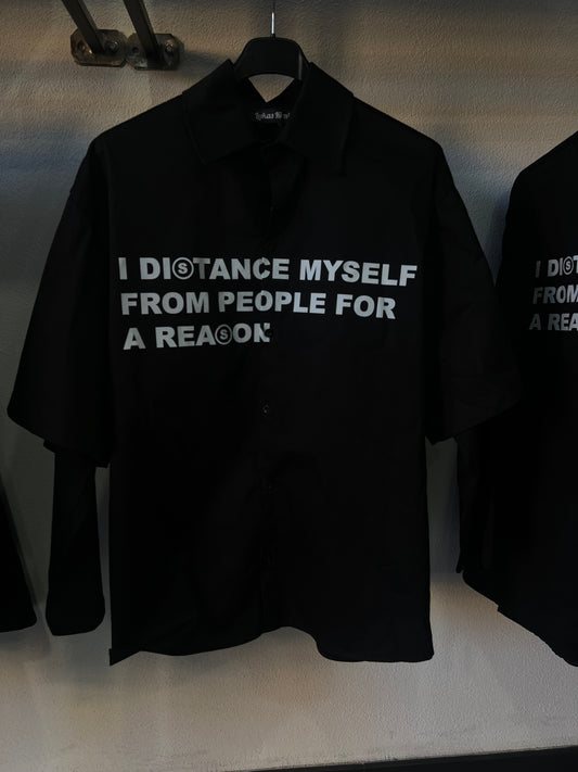CAMICIA STAMPATA NERA