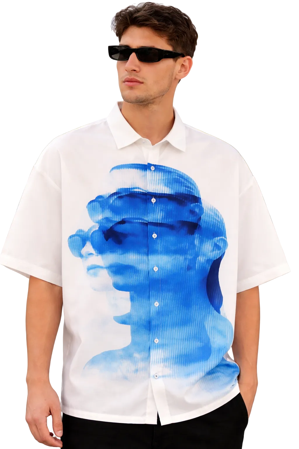CAMICIA PSALM FACE BIANCA