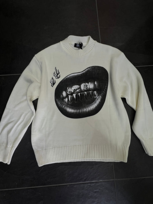 MAGLIONCINO KISS BIANCO