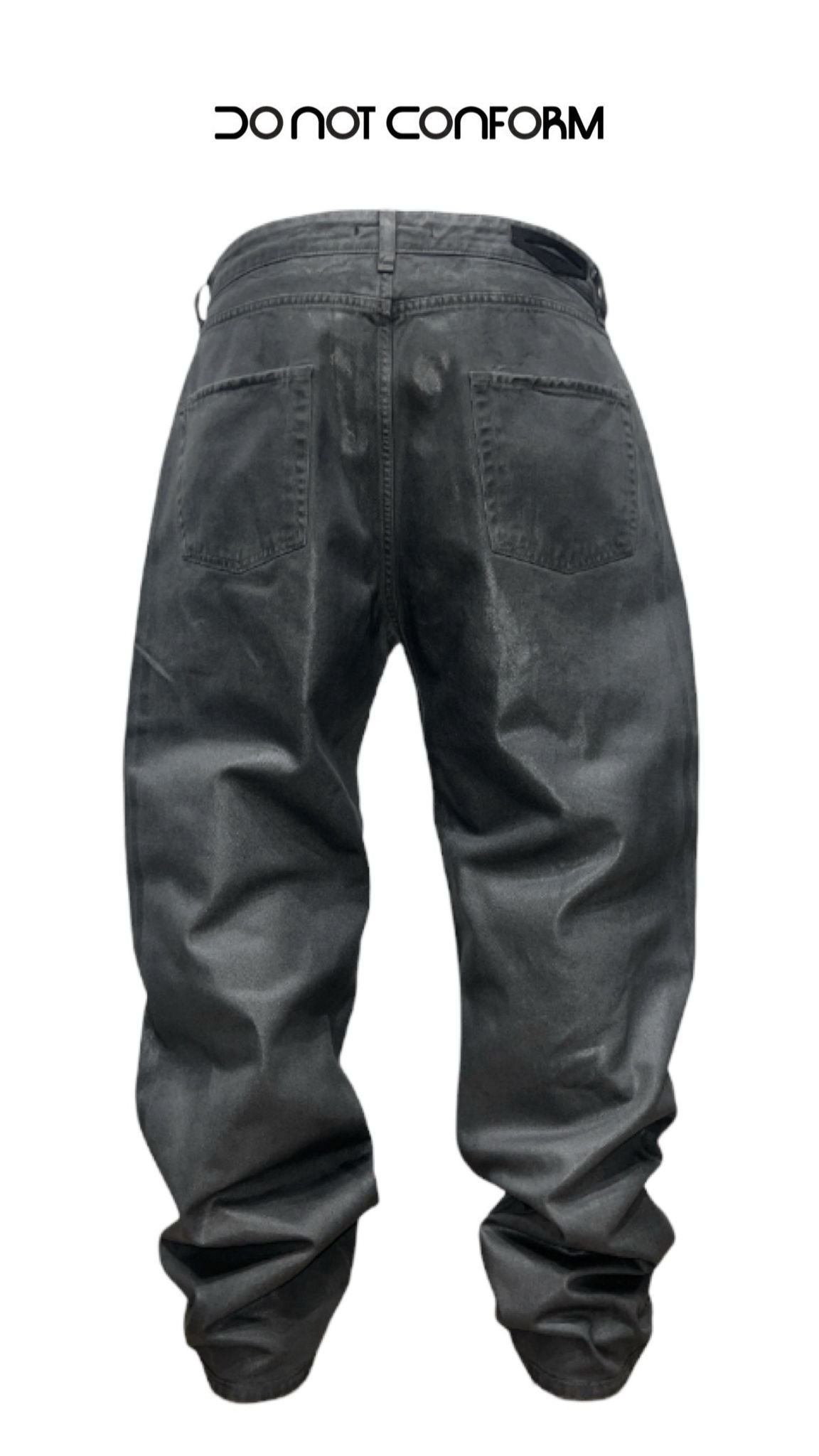 GREY WAXED LEATHER DO NOT CONFORM