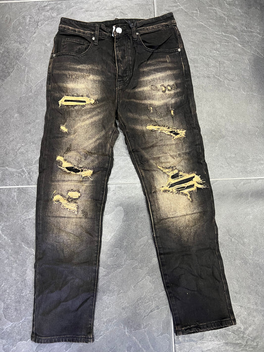 JEANS ROTTURE SABBIATO