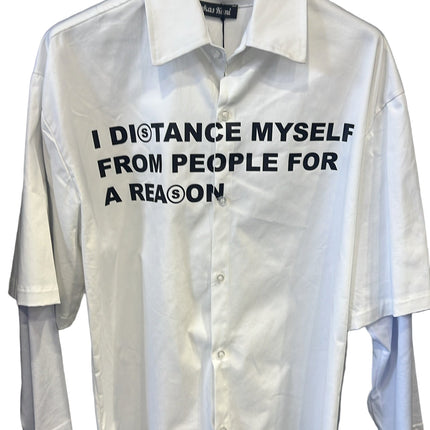 CAMICIA STAMPATA BIANCA