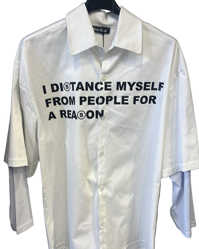 CAMICIA STAMPATA BIANCA