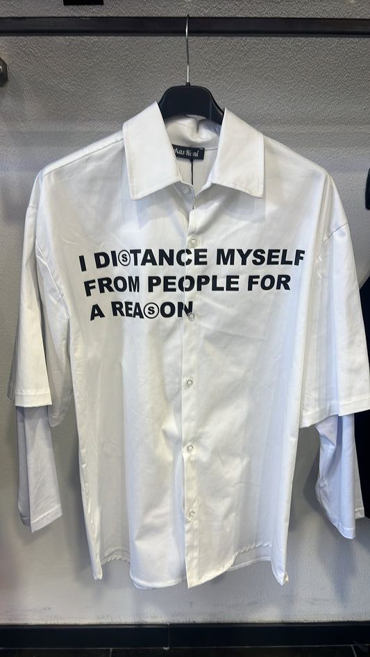 CAMICIA STAMPATA BIANCA