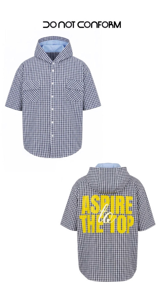 HOODED CHECK SHIRT DNC
