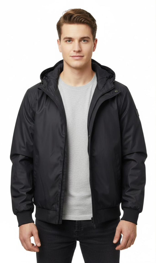 GIUBBINO GOMMATO NERO