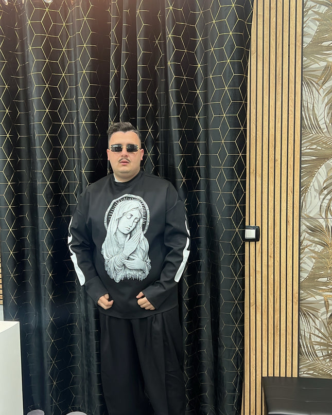 T-SHIRT DOPPIATA NERA