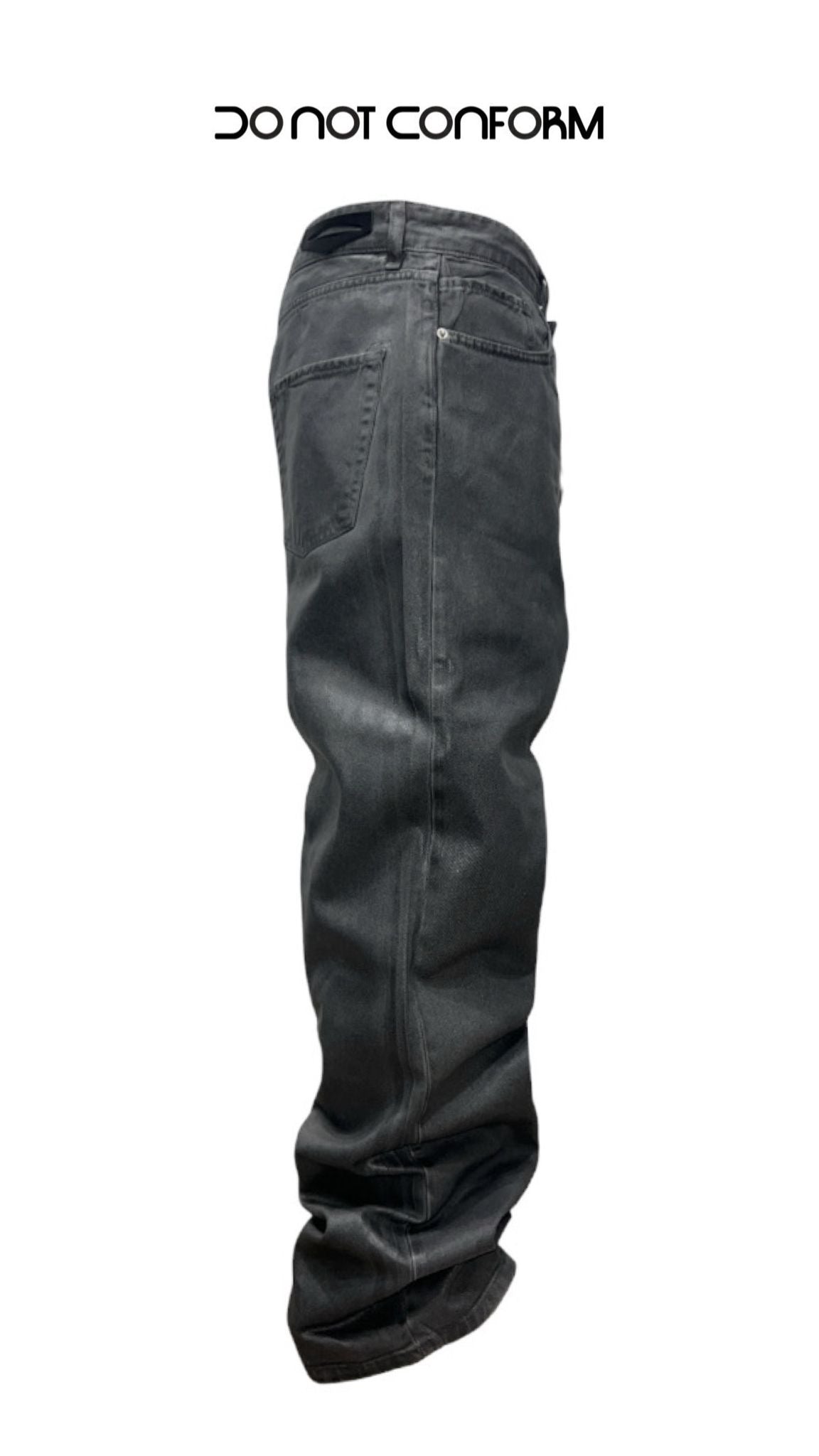 GREY WAXED LEATHER DO NOT CONFORM