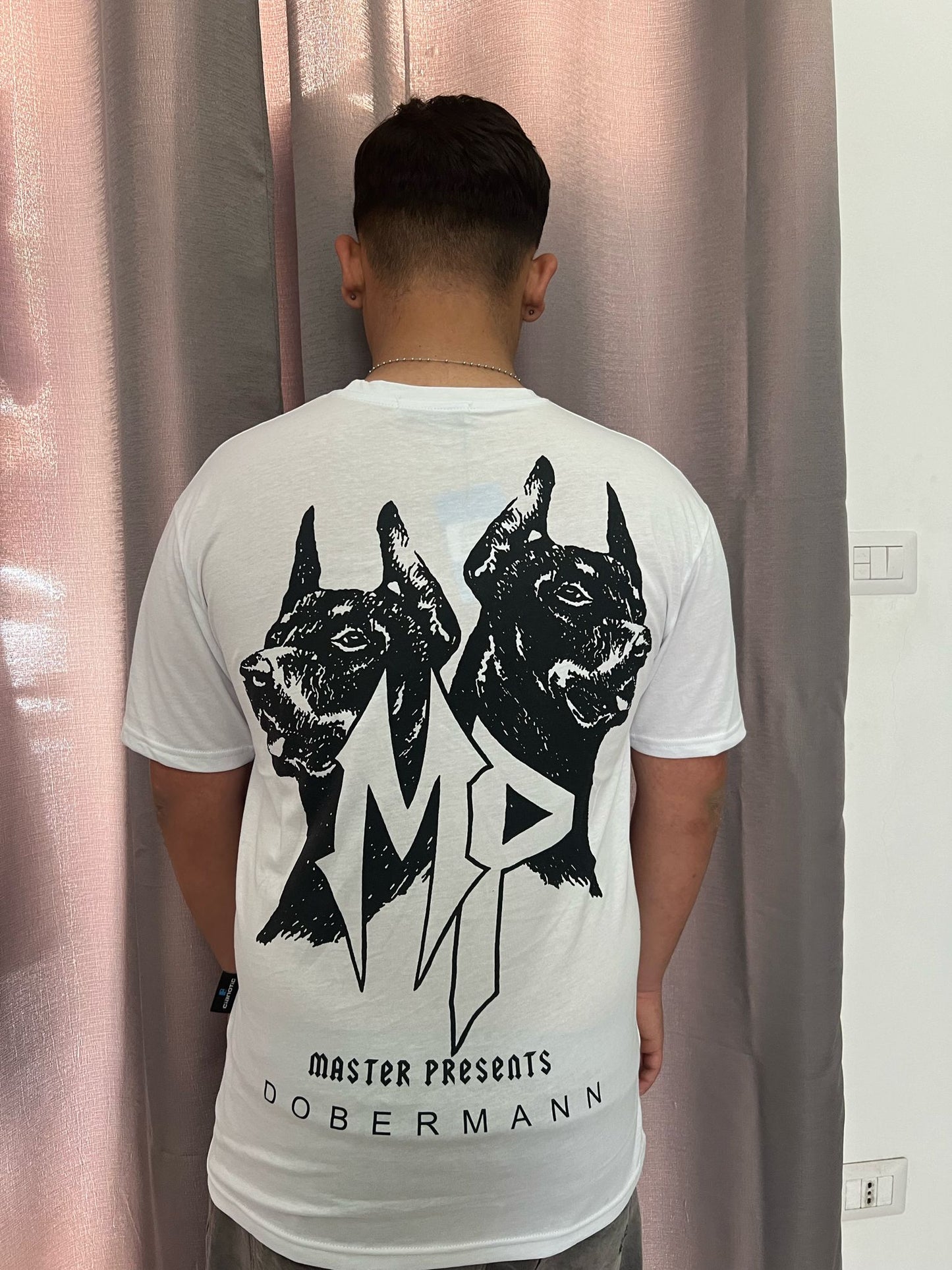 T-SHIRT DOBERMANN BIANCA 'CIANOTIC'