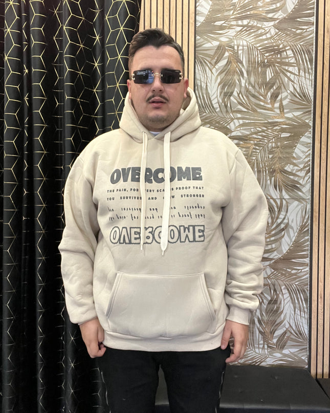 FELPA OVERCOME BEIGE