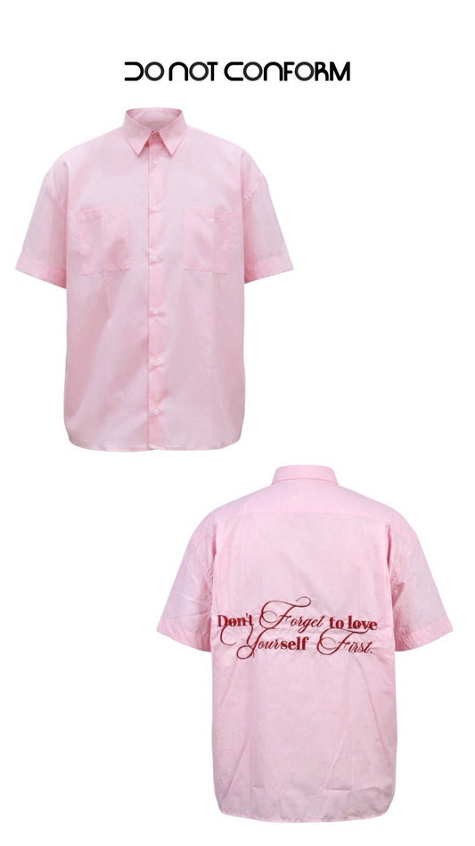 CAMICIA OVER PINK TOLOVE DO NOT CONFORM